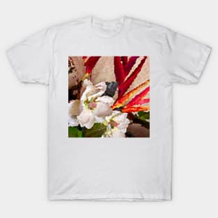 Tropical Flowers Abstract T-Shirt